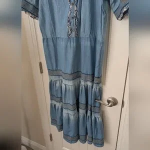 Lapis | Dresses | Lapis Blue Denim Tiered Embroidered Maxi Dress M | Poshmark Lapis | Dresses | Lapis Blue Denim Tiered Embroidered Maxi Dress M | Poshmark